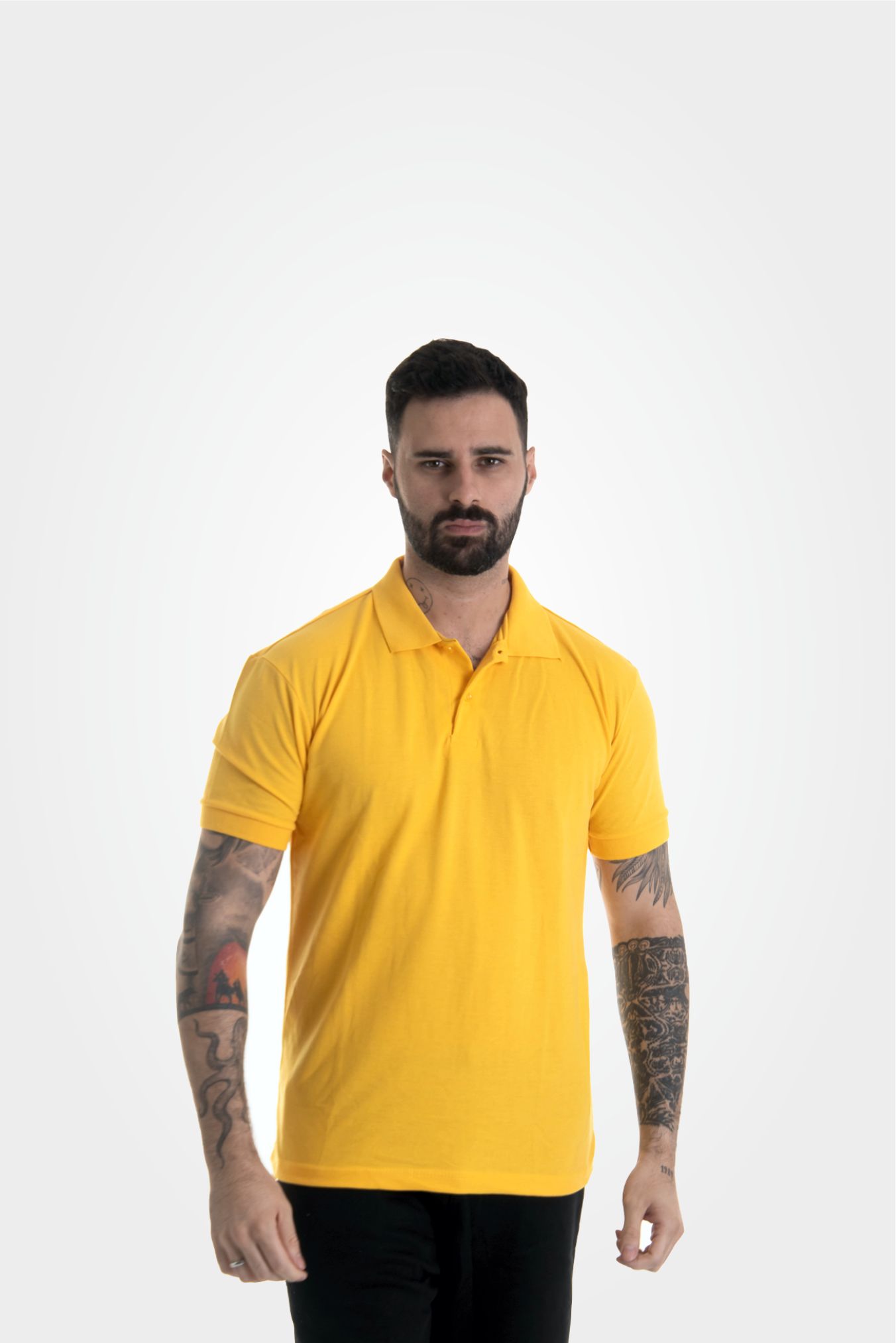 Polo masc. amarela