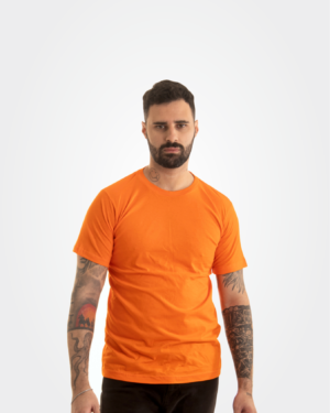 Camiseta laranja 100% algodão