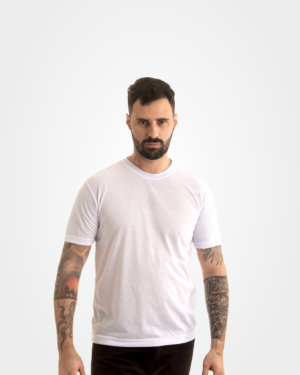 Camiseta branca 100% algodão