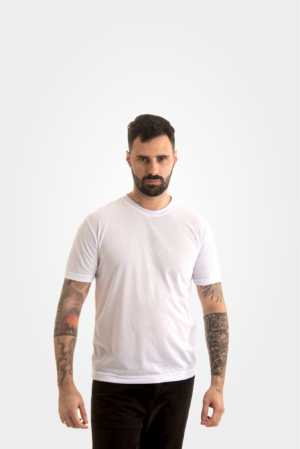 Camiseta branca 100% algodão