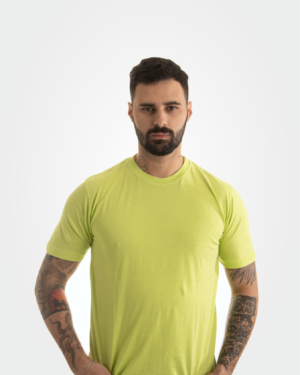Camiseta verde limão 100% algodão
