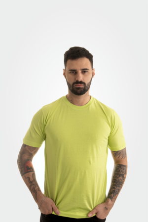 Camiseta verde limão 100% algodão
