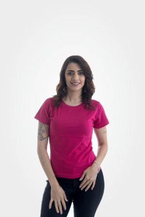Baby look pink 100% algodão