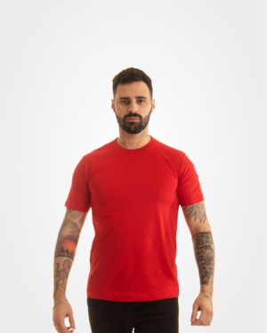 Camiseta vermelha 100% algodão