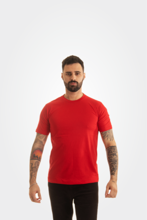Camiseta vermelha 100% algodão